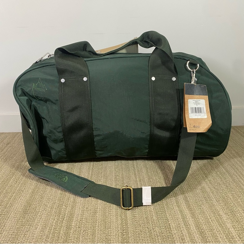 NEW WITH TAGS North Face Canvas Crossbody Duffle Bag - Canvas Green